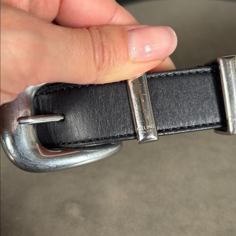 CELINE Western belt 25mm size 80 - Picture 2 of 8